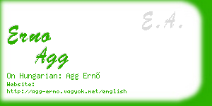 erno agg business card